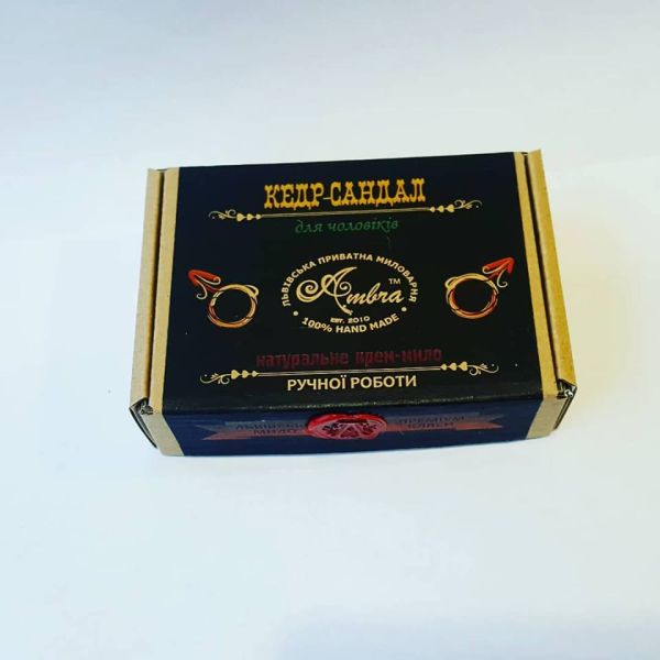 Крем-мило Кедр-Сандал для чоловіків